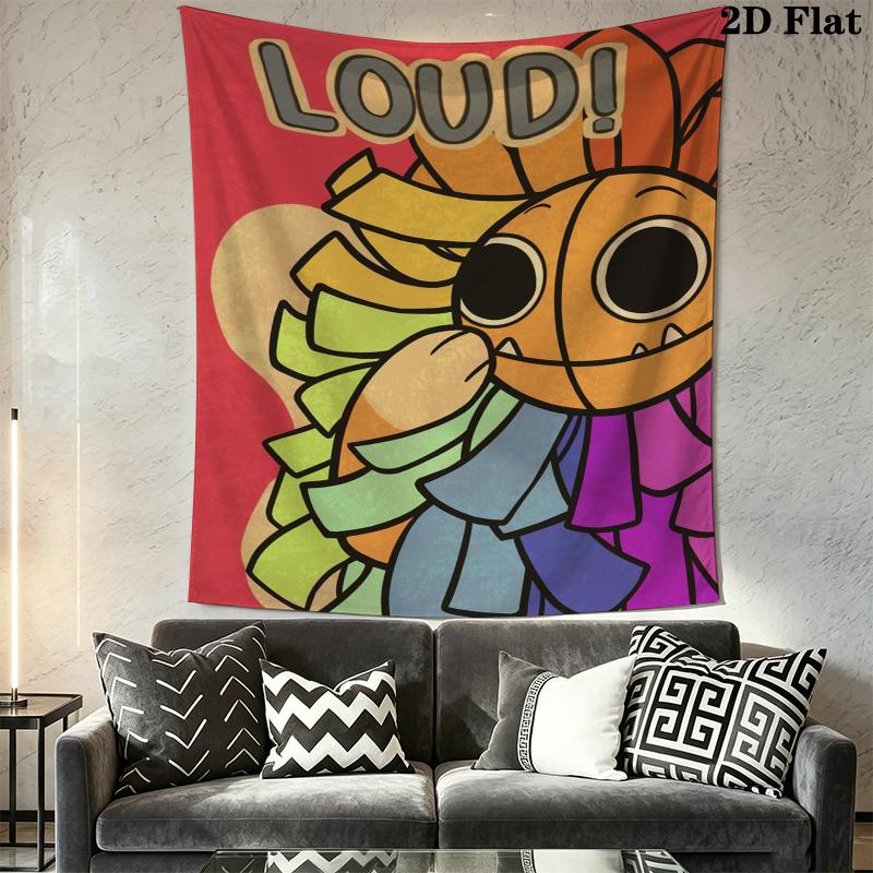 poppy playtime Wall Tapestry Aesthetic Wall Hanging Printed Fabric Blanket Decorative Tapestries for Bedroom Living Room Home Decor