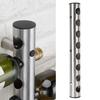 13 piece 8 Holes Wall Mounted Wine Rack Stainless Steel Wine Holder Rack  Household