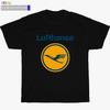 Новая футболка Lufthansa с винтажным логотипом Черный/Белый/Серый/Темно-синий Размер S-5XL