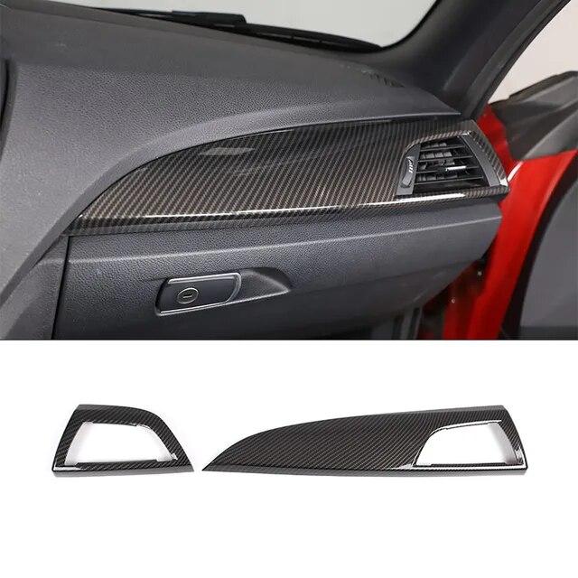 ABS углеродное волокно, автомобильный центр управления, украшение интерьера, наклейка для BMW 1 2 серии F20 F21 F22 F23 2012-2018, автомобильные аксессуары