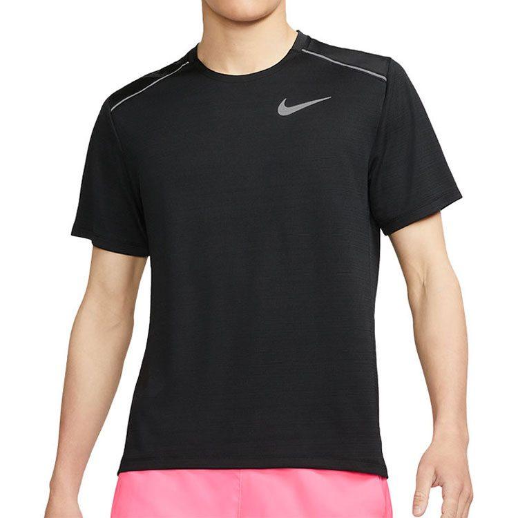 Nike Мужская футболка для бега Черная CU0327-010
