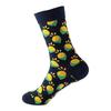 1pair Combed Cotton Fashion Hip Hop Man Woman Socks Harajuku Fruit Skateboard Oil Painting Animal Happy Socks Funny Sokken