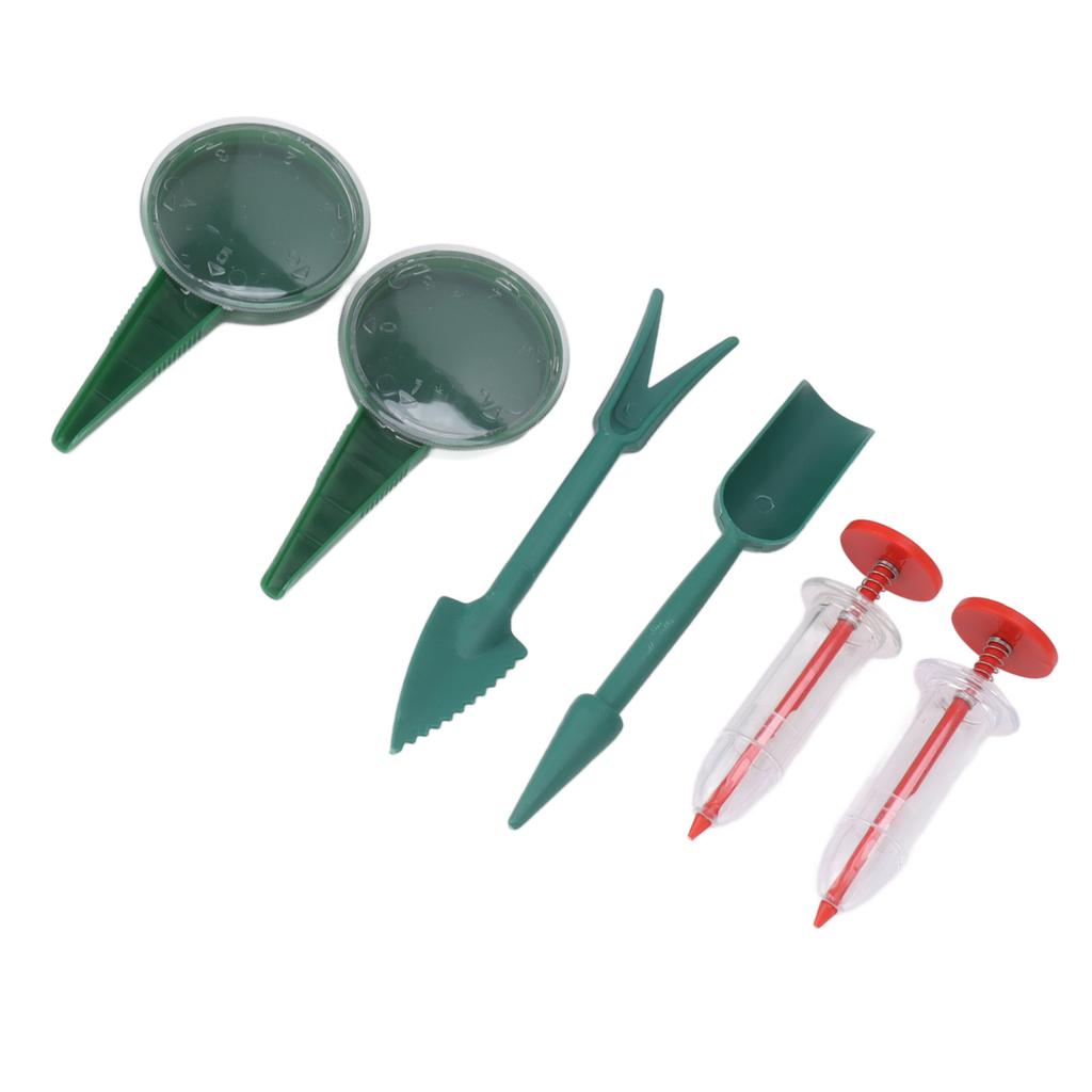 6 Piece Set Mini Sowing Seed Dispenser Portable Handheld Seed Spreader Tool for Carrot Lettuce