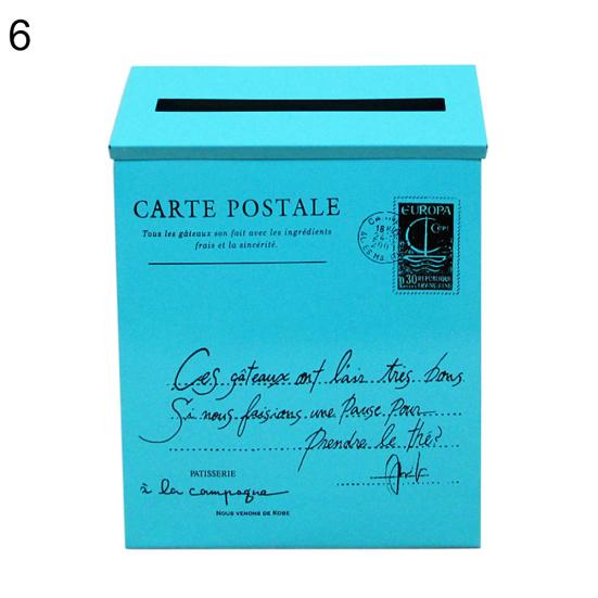 Ретро металлический настенный почтовый ящик ведро газетный почтовый ящик садовый декор