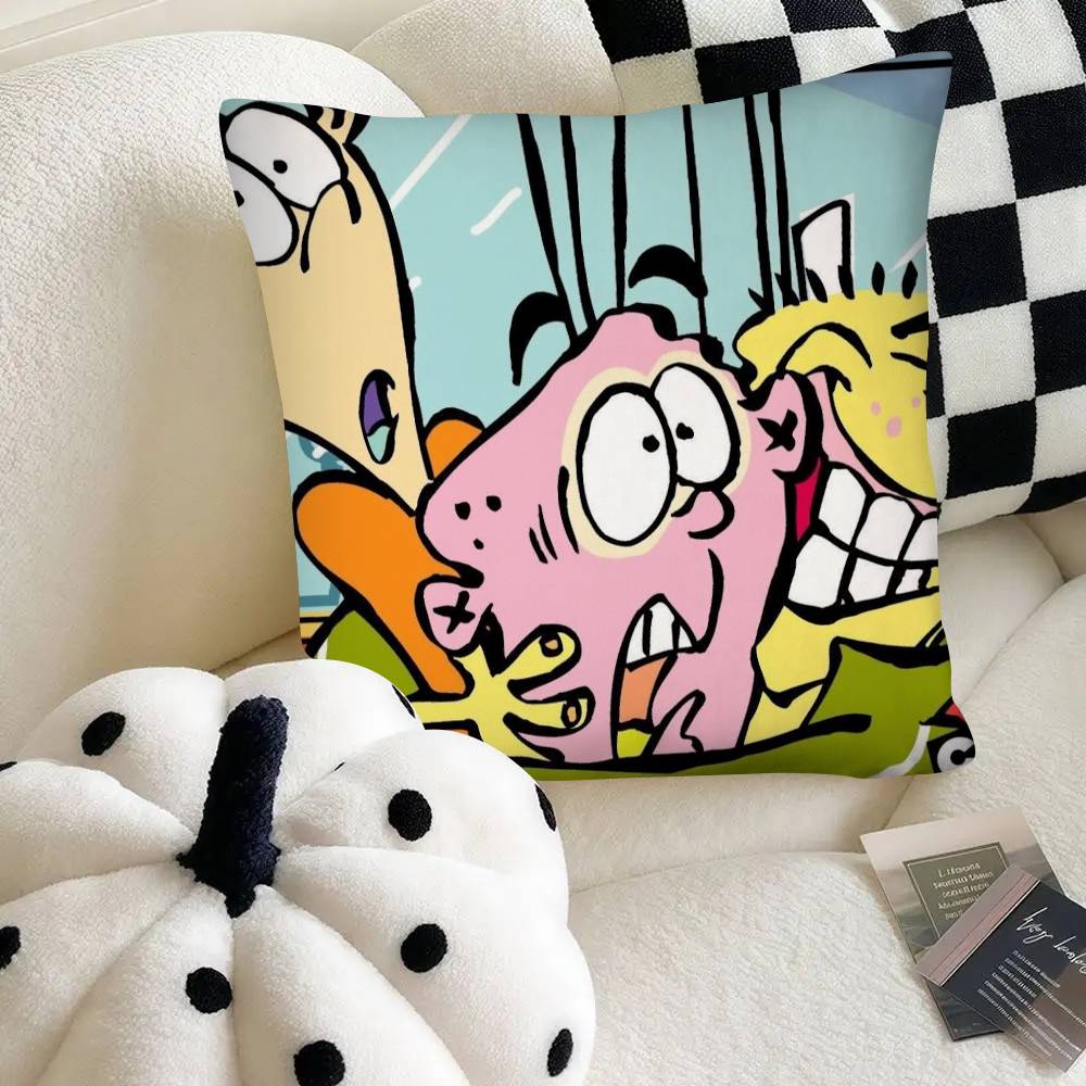 Cartoon Ed Edd N Eddy Pillow Case Fashion Square Pillowcase Bedroom Sofa Room Ins Decoration Leisure