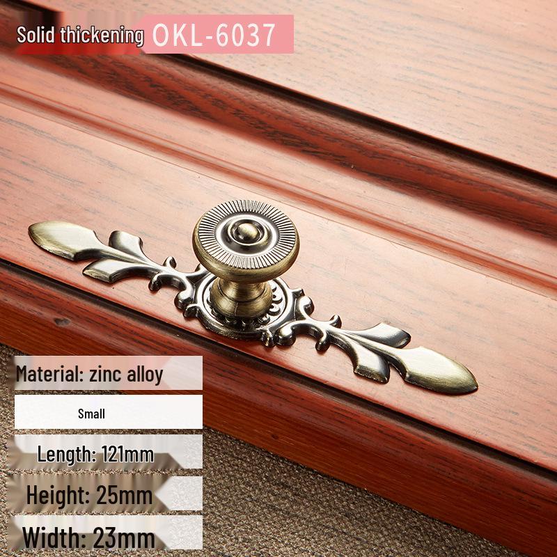 Классические европейские антикварные медные ручки для кухонных шкафов и гардеробов в зеленом и красном цвете