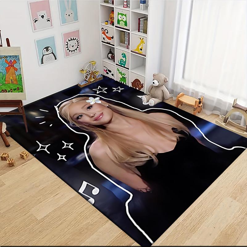 Flower Star Music Night Carpet Rug Soft Washable Antislip Home Living Room Sofa Mats Personalized Christmas Rug
