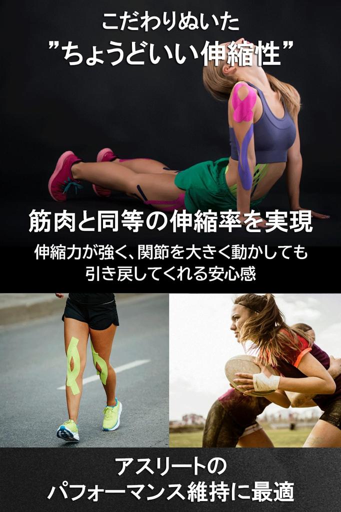 Кинезиологическая лента 6 м x 5 см, тип Athlete, прорезная обработка обеспечивает прочное тейпирование Wout [запатентованная поддержка] (3)