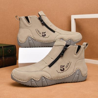 Женские высокие повседневные кроссовки Ручная работа Кожаная обувь Ботильоны Весна и Осень