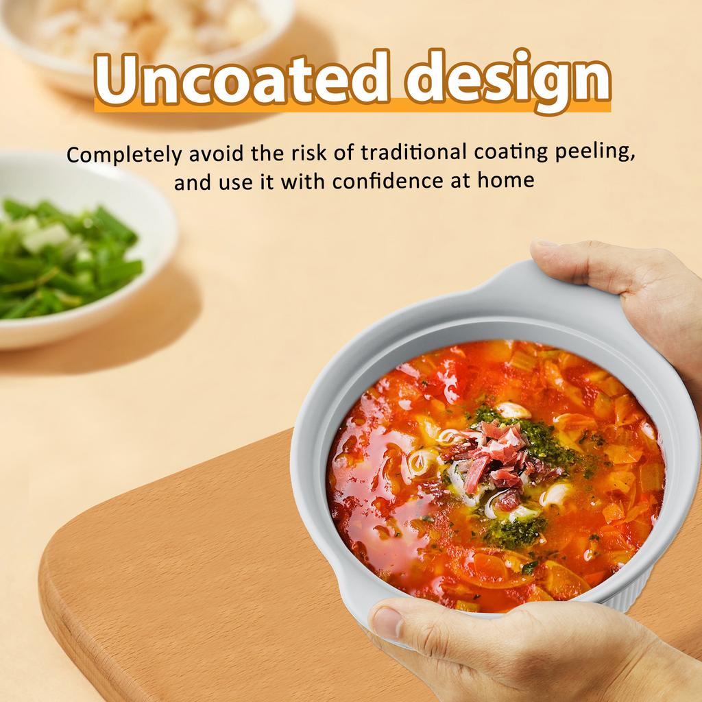 Микроволновая силиконовая пароварка 3 отделения Кастрюля для микроволновки Термостойкость Многофункциональная пароварка Миска Портативная кастрюля для аэрофритюрницы Легко