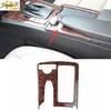 Agate Wood Grain Console Gear Shift Water Cup Cover Trim For Benz C-Class 08-14