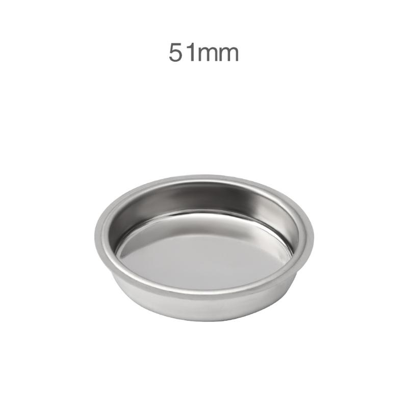 Coffee Blind Filter Bowl 51/54/58Mm Stainless Steel Non Pressurized Filter Cup For Backwashing In Semi Automatic Coffee Machine