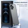 Роскошный защитный чехол с металлической оправой для объектива iPhone 16 15 14 13 12 11 Pro Max, алюминиевый чехол для iPhone 16 Plus, матовая задняя крышка