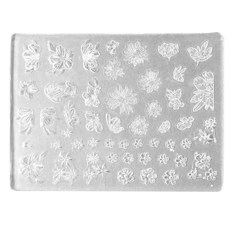 Silicone Nail Art Mold Embossing Patterns Nail Mould Decorations Versatile Jewelry Making Tools Handmade Carving Molds