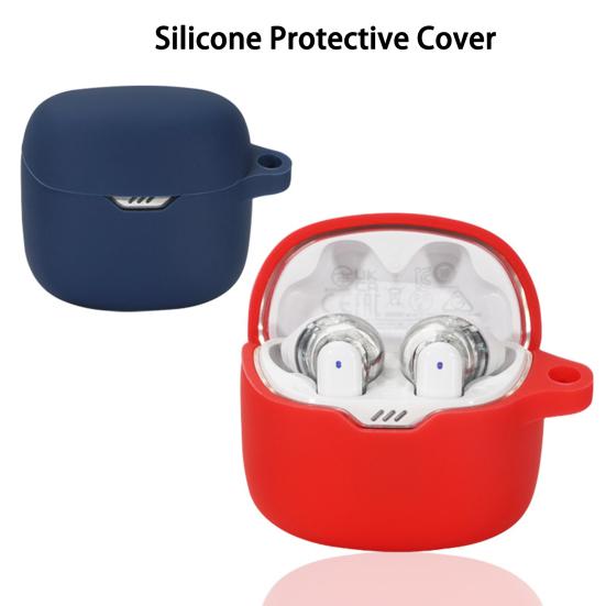 Подушечка для наушников Плотная посадка Не желтеет Моющаяся Не влияет на зарядку Полная защита Покрытие для Bluetooth-совместимых наушников для JBL TUNE FLEX