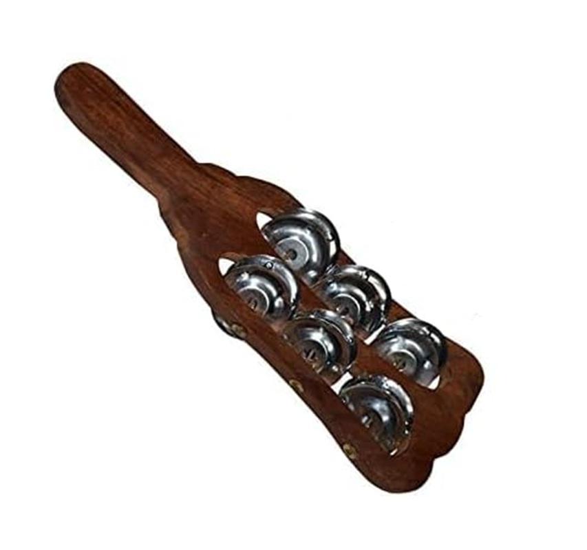 TreegoArt Wooden Kartal Manjira Indian Musical Hand Percussion Instrument Hand Cymbals - Pack Of 1 Manjira