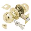 Wolfpack Door Knob with Key with Lock Brass Plated for Entrance