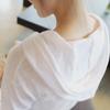 Women's Solid Color Hooded T-Shirt - Loose Fit Korean Style Long-Sleeve Hoodie, White Bottoming Layer for Early Autumn