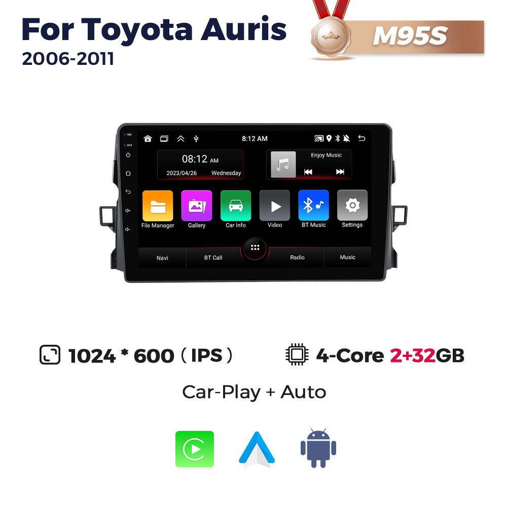 8+256G Android автомобильное радио для Toyota Auris 2006-2011 мультимедийный видеоплеер BT беспроводной Carplay авто стерео GPS 2Din головное устройство