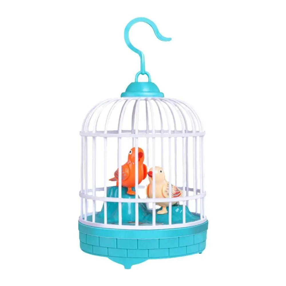 Parrot Cage Talking Electric Bird Realistic Voice Simulation Bird Cage  Entertainment