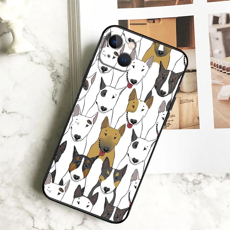 Чехол для телефона Английский бультерьер Для iPhone 17 16 15 14 13 11 12 Pro Max Plus 12 13 Mini 16e 17 Air Cover Coque
