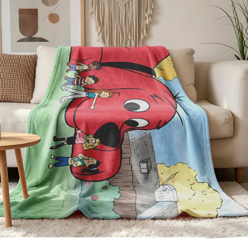 Clifford The Big Red Dog Soft and comfortable flannel Suitable for sofas living rooms outdoor camping travel and also makes a great anniversary gif