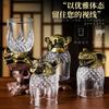 Zodiac Wine Set Baijiu Cup One Cup Strong Glass Wine Crystal Glass Small Wine Glass 1 Two Cups Can Be