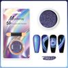 5D Magic Mirror Effect Cat Eye Powder Magnetic Nail Glitter Pigment Manicure Holographic Chrome Dust Can Use With Polish Gel