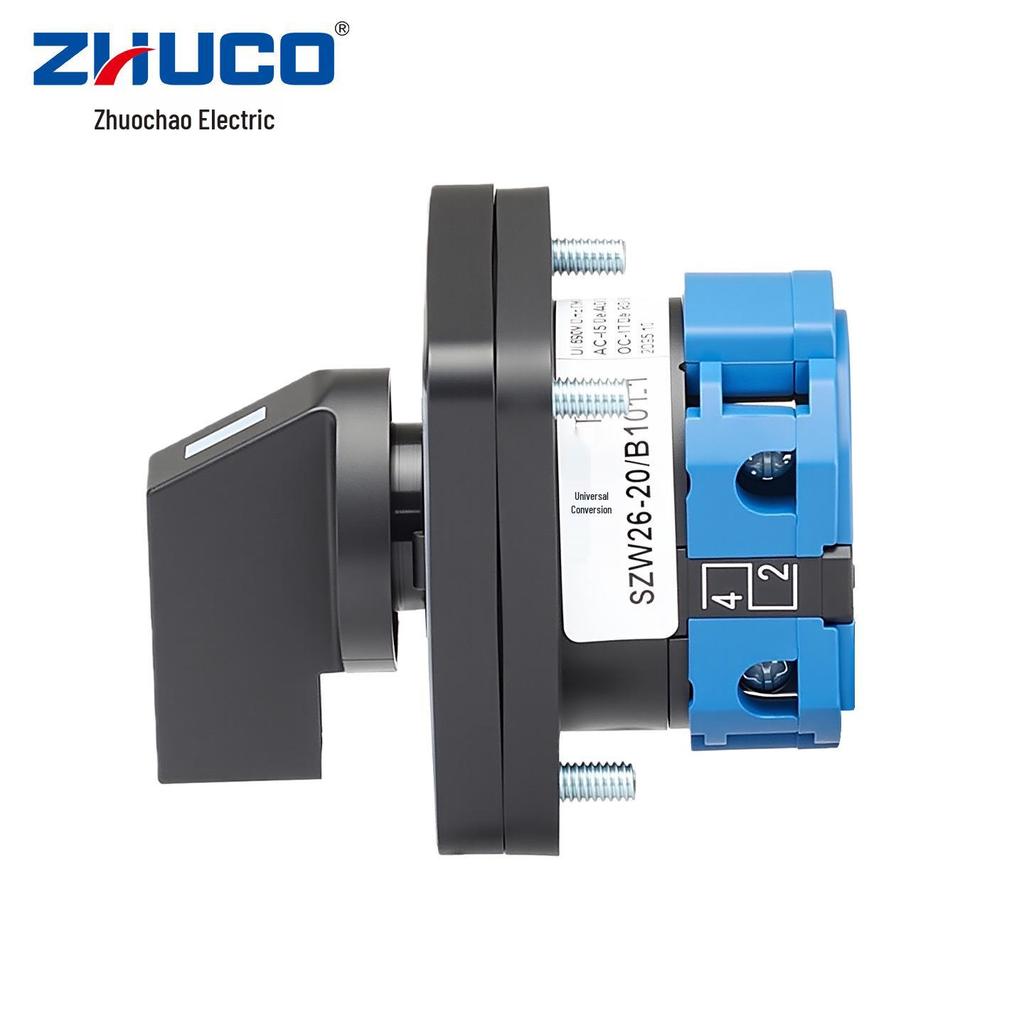 Zhuochao SZW26-20/B101.1 Three-Position ON-OFF-ON Self-Resetting Changeover Switch