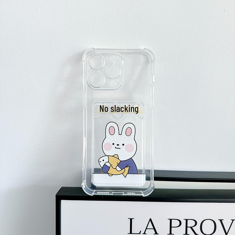 Чехол-держатель для карт Zhitai Cartoon для iPhone 15/14 Pro Max/XS