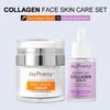 Collagen Peptide Face Serum Anti Wrinkle Facial Cream Set Forehead Cheeks Necks Fine Lines Remover Skin Care Beauty Health
