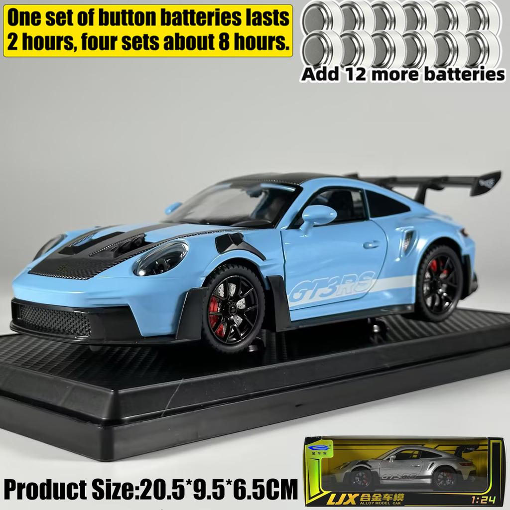 1:24 Porsche 911 GT3 RS 992 Generation GT Sports Car Alloy Metal Diecast Model Car Home Decoration & Computer Desktop Ornaments
