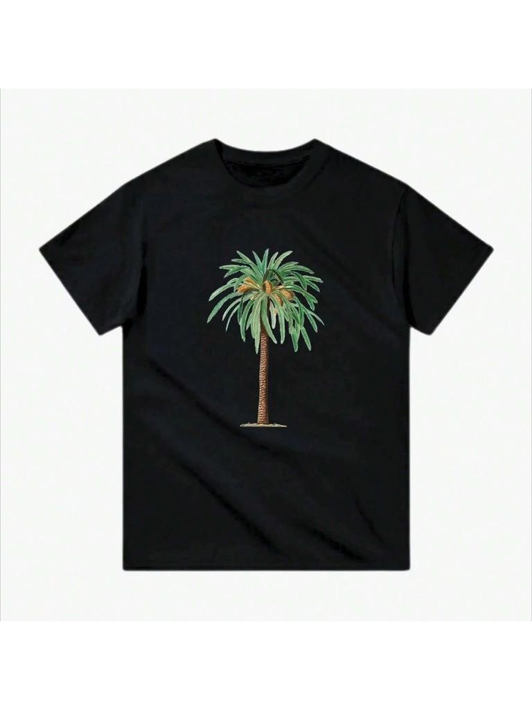 Palmer Clothing, Peripheral Pattern Printing, Summer Luxury Brand Pure Cotton unisex's And Wounisex's T-Shirts, Short Sleeves