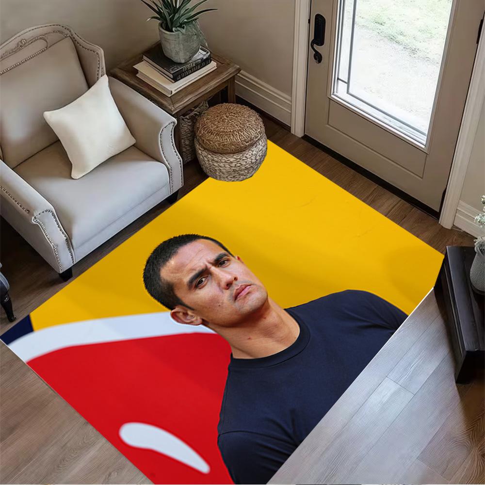 Soccer Player Victory. Carpet Design for Playrooms Hallway Dining Room Kitchen Anti-slip Rug Decorate Offices Perfect Birthday/Christmas Gift Idea