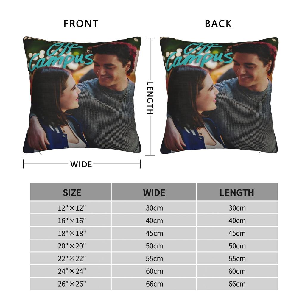 Off Campus Tv Series Pillow Cover Accessories Soft Cushion Cover Decoration Throw Pillow Case Cover Seater Multi Size