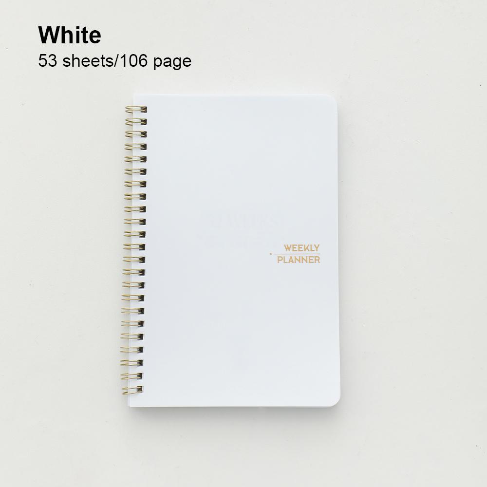 Блокнот-планировщик на 53 листа. Еженедельный список целей и приоритетов в планировщике. Страница привычек. Блокноты для организации офиса.