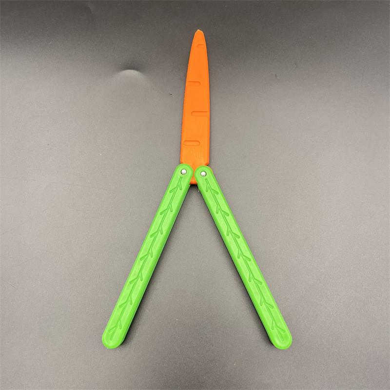 Морковь Игрушка Светящаяся Бабочка Пластик 3d Креативная Декомпрессия Детский Подарок