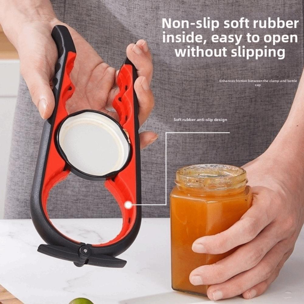 Labor-saving Jar Opener 4 in 1 Bottle Cap Twister Can Lid Remover for Weak Hands and Arthritic
