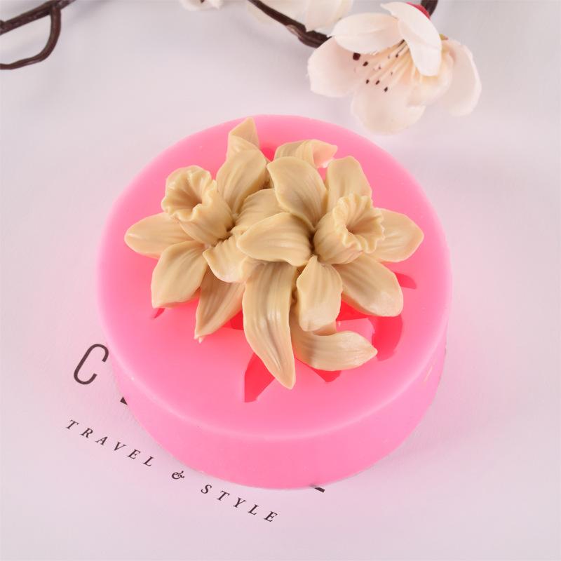 Силиконовая форма для помадки Lily Rose Lilac, инструмент для украшения торта из помадки, инструменты для выпечки шоколада и мастики