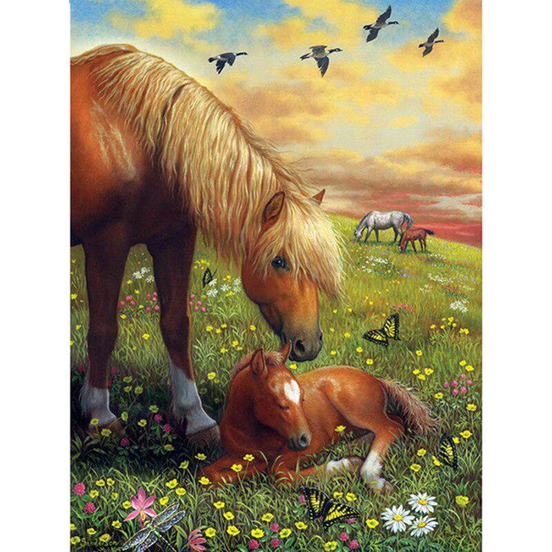 Diamond Painting 5d Horse Mosaic Full Round Drill Daimond Embroidery Cross Stitch