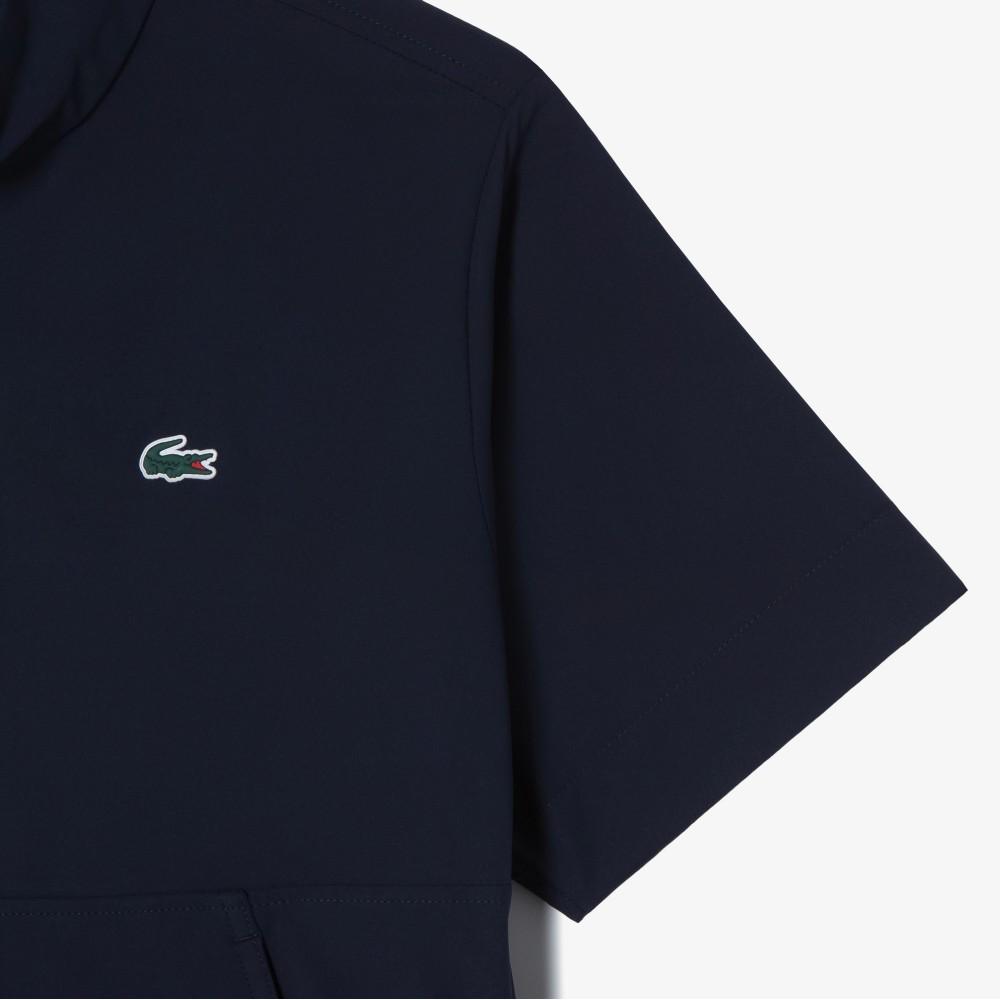 [lacoste] Women's Silhouette Short Sleeve Woven Anorak BF710E-56GHDE