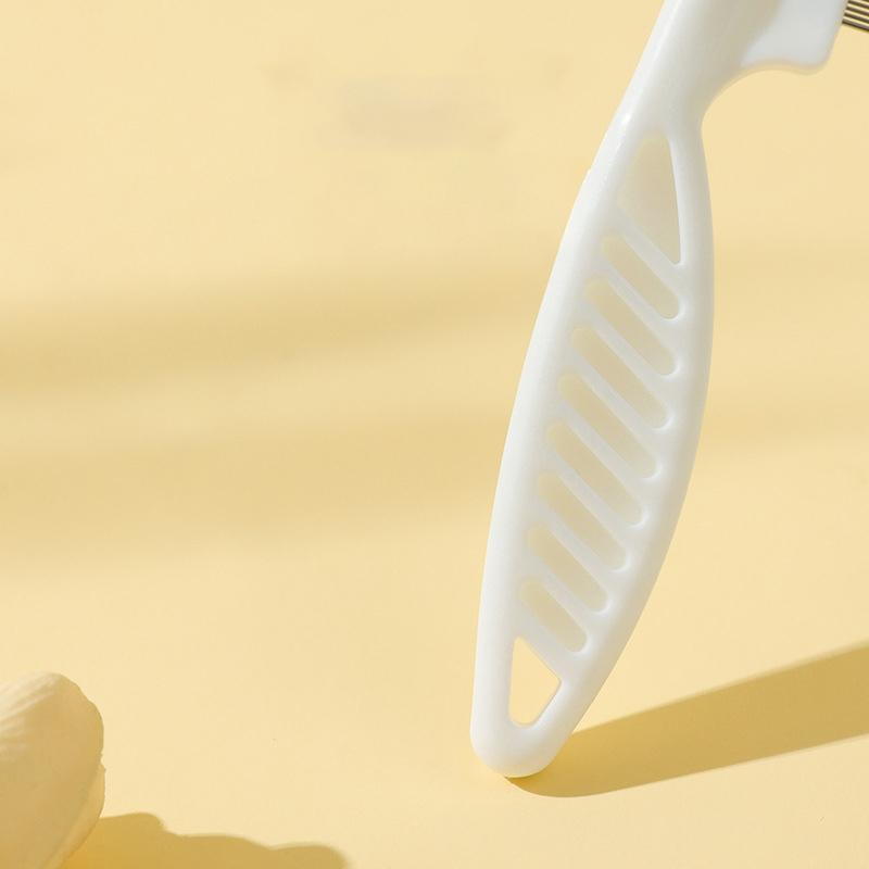 Расческа для ухода за кошками и собаками Kimpets с густыми зубцами для удаления плавающих волосков Массажная расческа для чистки домашних животных Средства от блох из нержавеющей стали