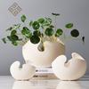 Белая керамическая ваза, украшения, современный простой европейский домашний мягкий декор, украшение для гостиной