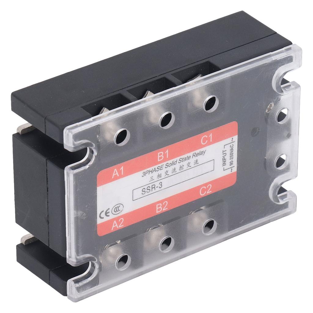 3-фазное твердотельное реле 10A светодиодный индикатор огнестойкое реле переменного тока для станка с ЧПУ 480 В