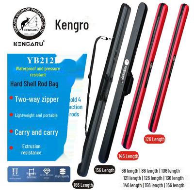 KENGARU прочная сумка для удочек из жесткого материала, устойчивая к сжатию - размеры 1,25 м/1,35 м/1,45 м/1,65 м 