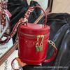 Silver Simple Small Bag Women's 2025 Summer New Portable Cylinder Bag Fashionable Foreign Versatile Texture Messenger Bag