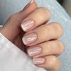 24 Pieces Simple French Pink White Gradual Change Wearing Nail Short Square Pink Manicure Wearing Nail Piece Fake Nail