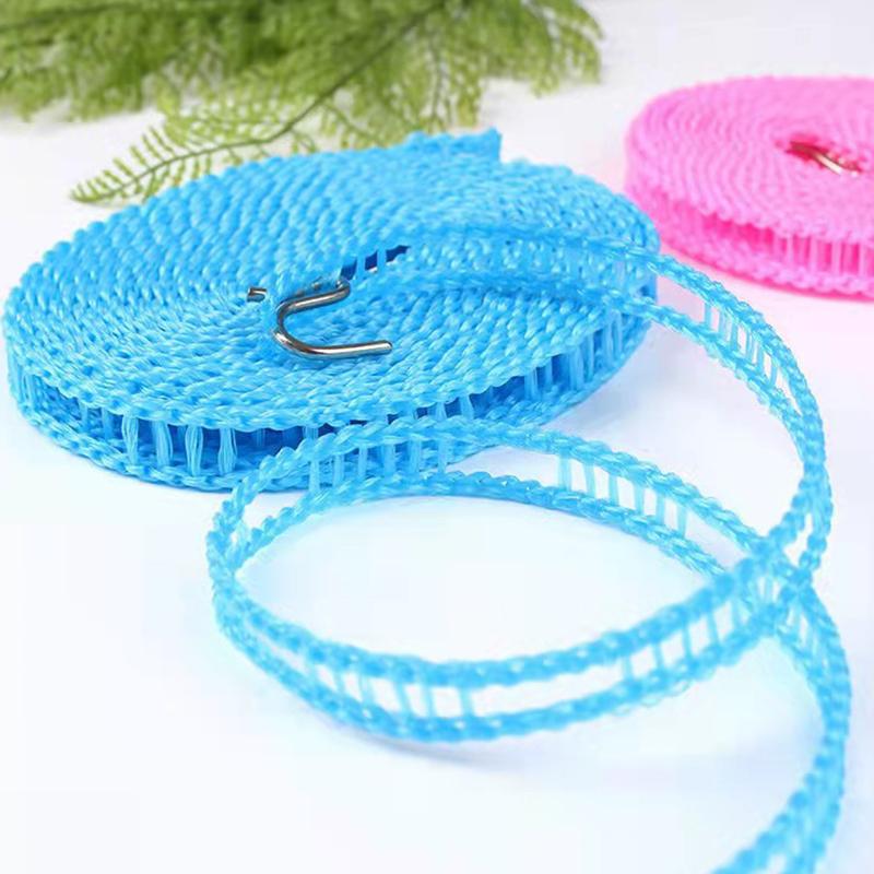 Уличная бельевая веревка Нейлоновая Нескользящая веревка для стирки Туристическая Кемпинг Ветрозащитная веревка для одежды 5/10 метров Длинная веревка