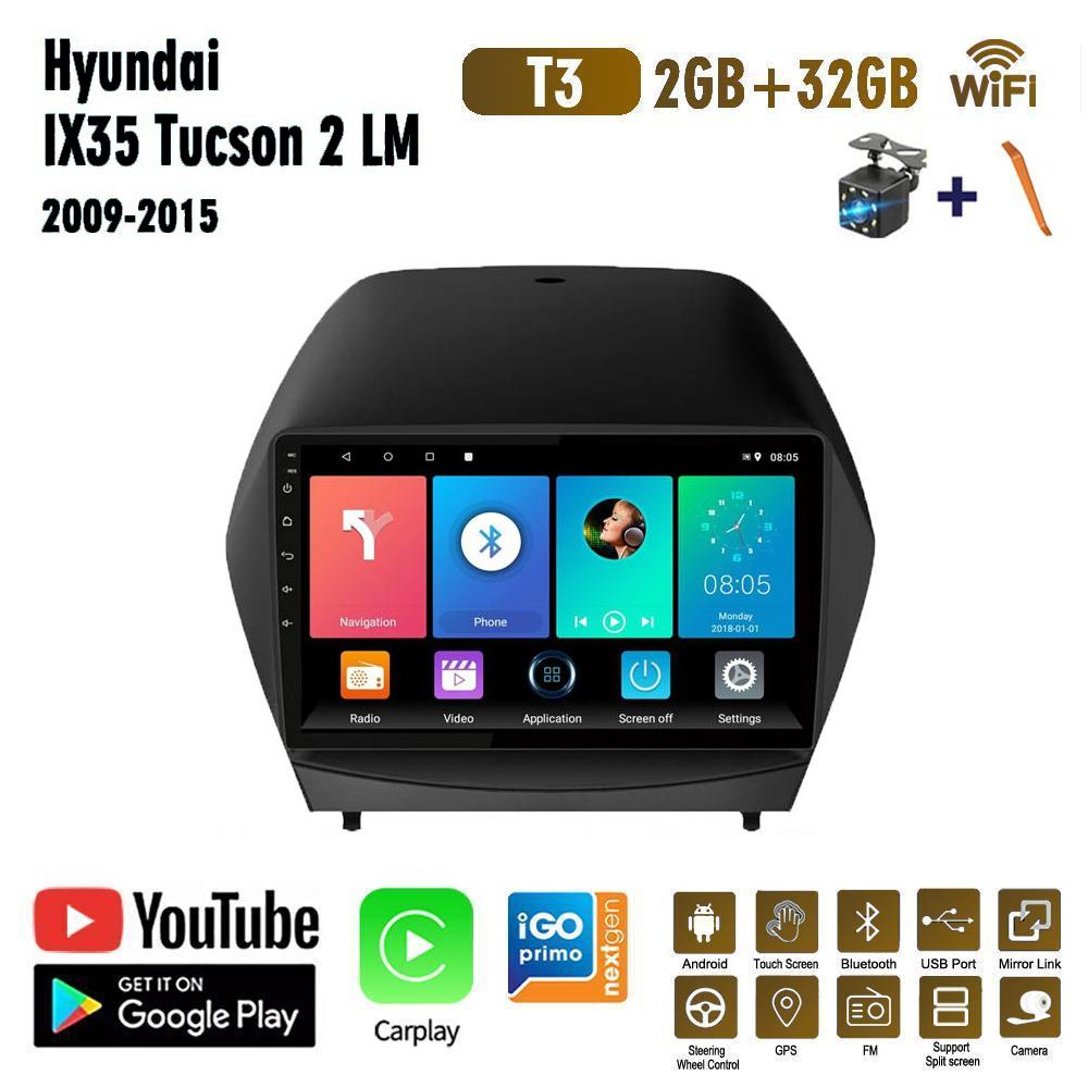 9 Inch Android Car Radio Carplay For Hyundai IX35 Tucson 2 LM 2009-2015 Car Multimedia Video Player GPS Navigation WIFI 2+32GB