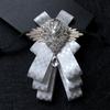 Новая Полиэстеровая Бабочка Британский Стиль Ромбовидный Воротник Цветок Повседневное Украшение на Шею Мужчины